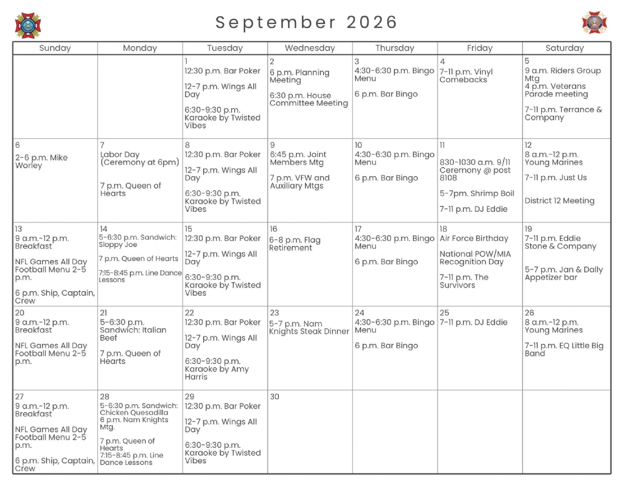 May 2026 Calendar
